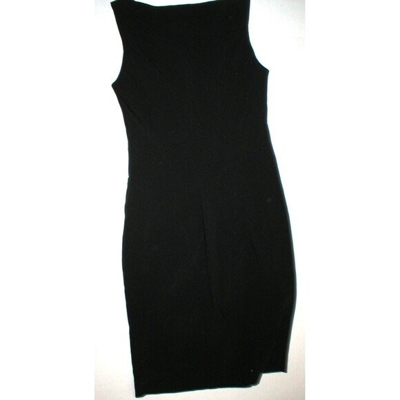 New Womens 0 2 NWT Dress 38 Designer Patrizia Pepe Firenze Black LBD Sleeveless - Picture 5 of 6
